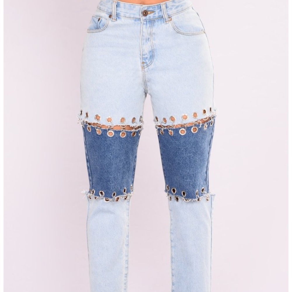 Bastille grommet boyfriend jeans